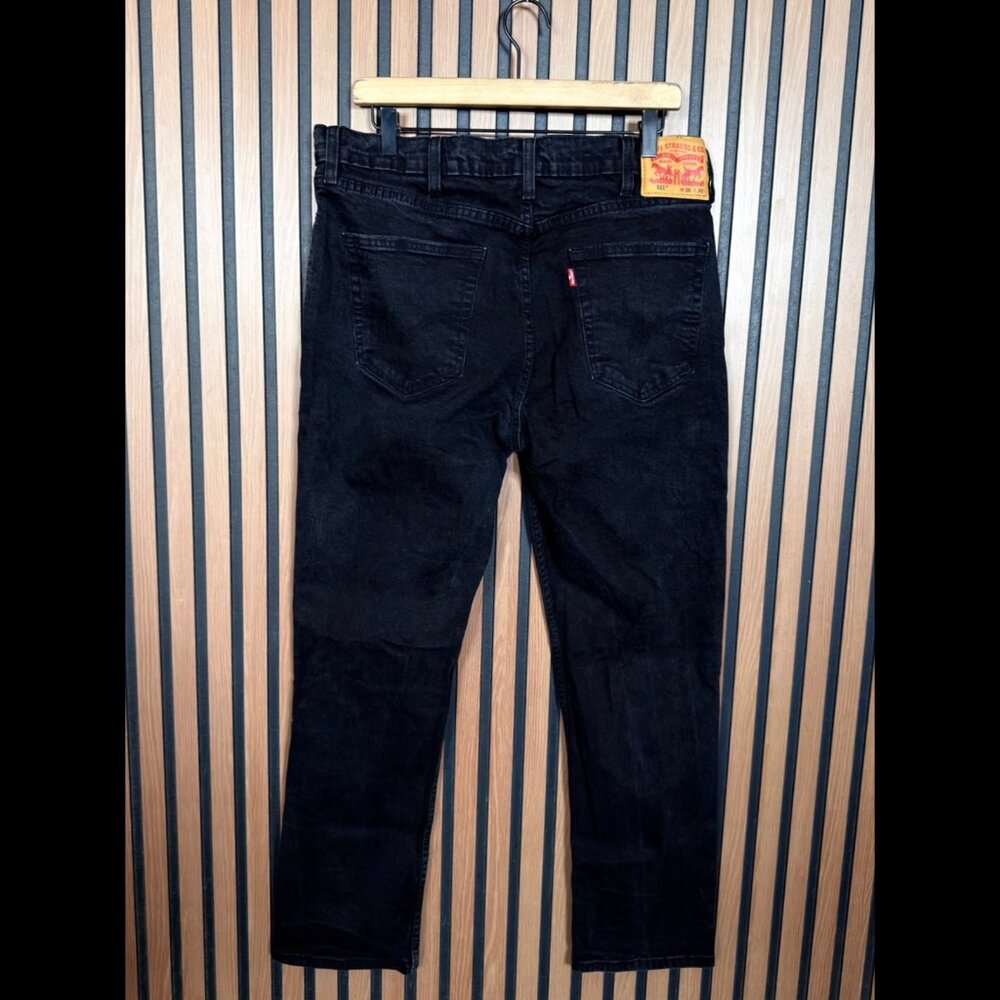 Levi’s 511 Jeans 38 X 30 Men’s Black 5 Pocket Slim Fit Low Waisted - Picture 2 of 9